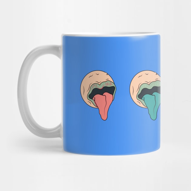 Planet Licky Licky Tongue Tongue by CalebLindenDesign